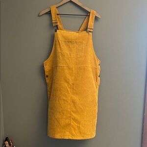 Stylish corduroy Mustard Dress